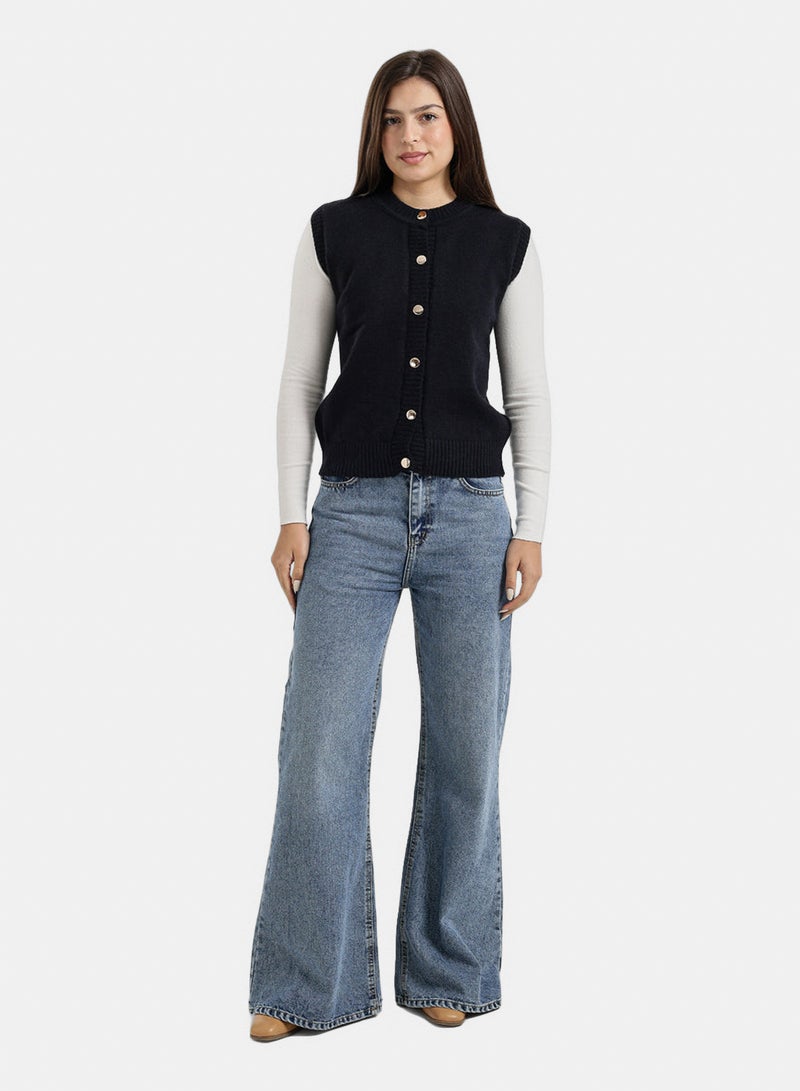 Carina Button-Front Vest - Image 5